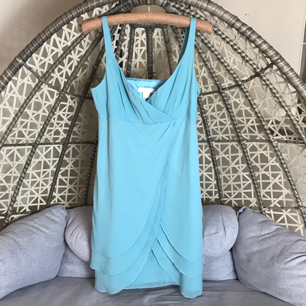 🔥Ann Taylor Mini Sleeveless Dress - Blue